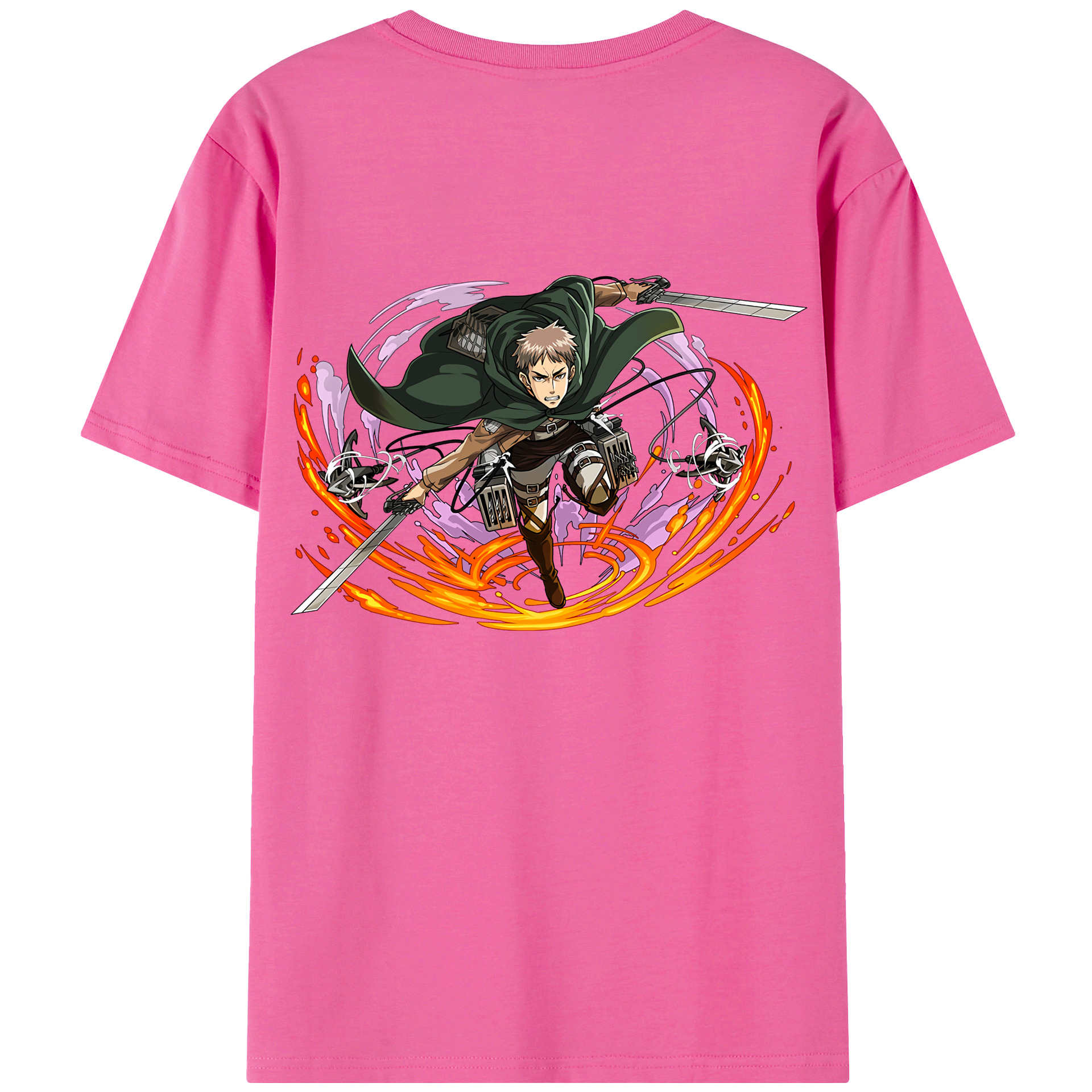 （画像用） 進撃の巨人 ジャン・キルシュタイン Attack on Titan Jean Kirstein レディース半袖Tシャツ(バックプリント)